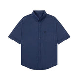 Luxury Men Summer New Short-Sleeved Polo Shirt Lapel Button Solid Color Letter Print Comfortable Ventilate Fashion Men'sClothing