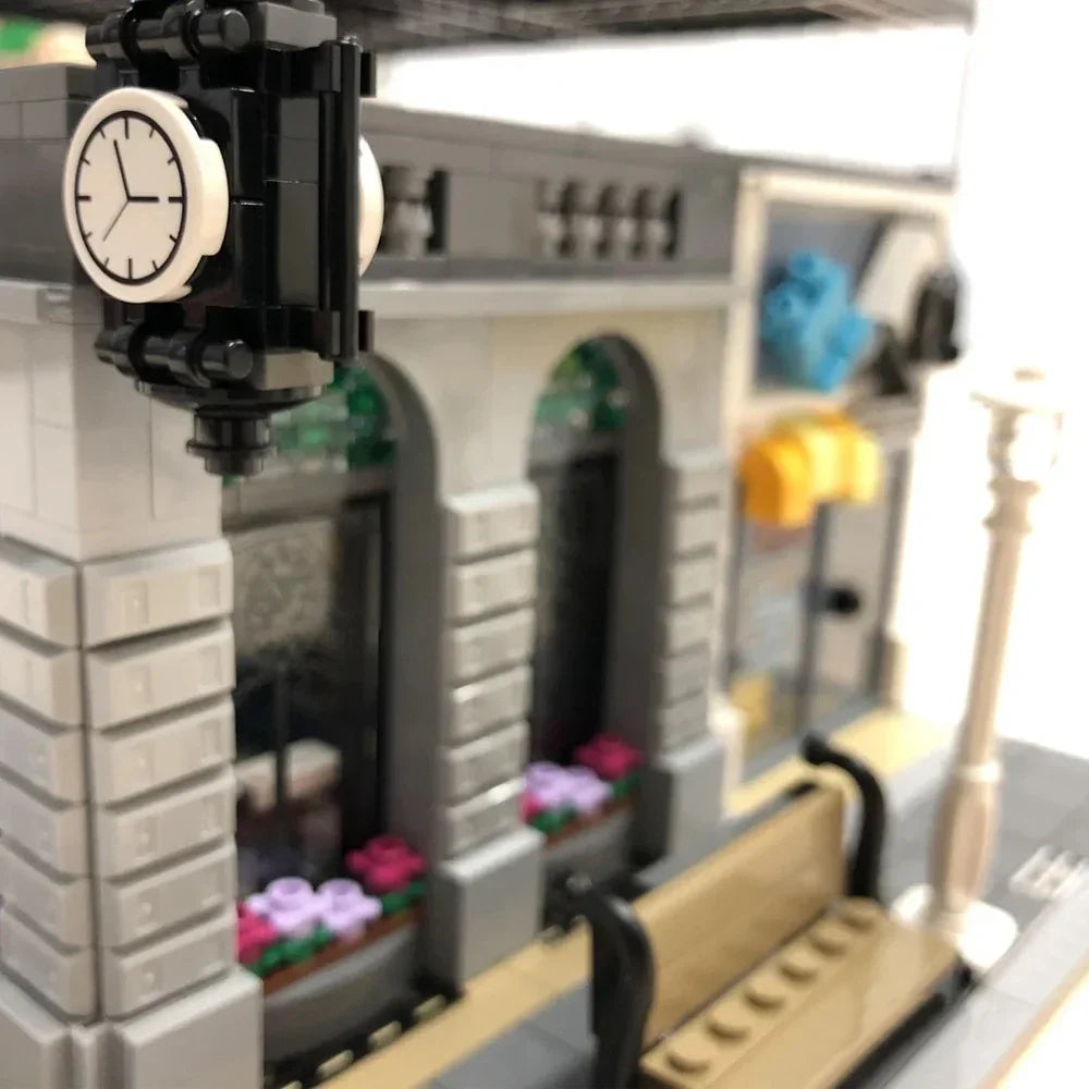 Creative Expert Brick Bank Street View Building Blocks Tudor Corner Assembly Downtown Diner Assembly Square Model Sets Toys Gift For Adults Room Decor 10251