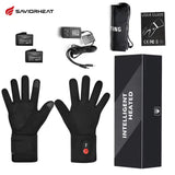 Rechargeable Thermal Motorcycle Gloves for Men Women Electric Heated Gloves Touch Screen Waterproof Motorbike Play Skiing Riding
