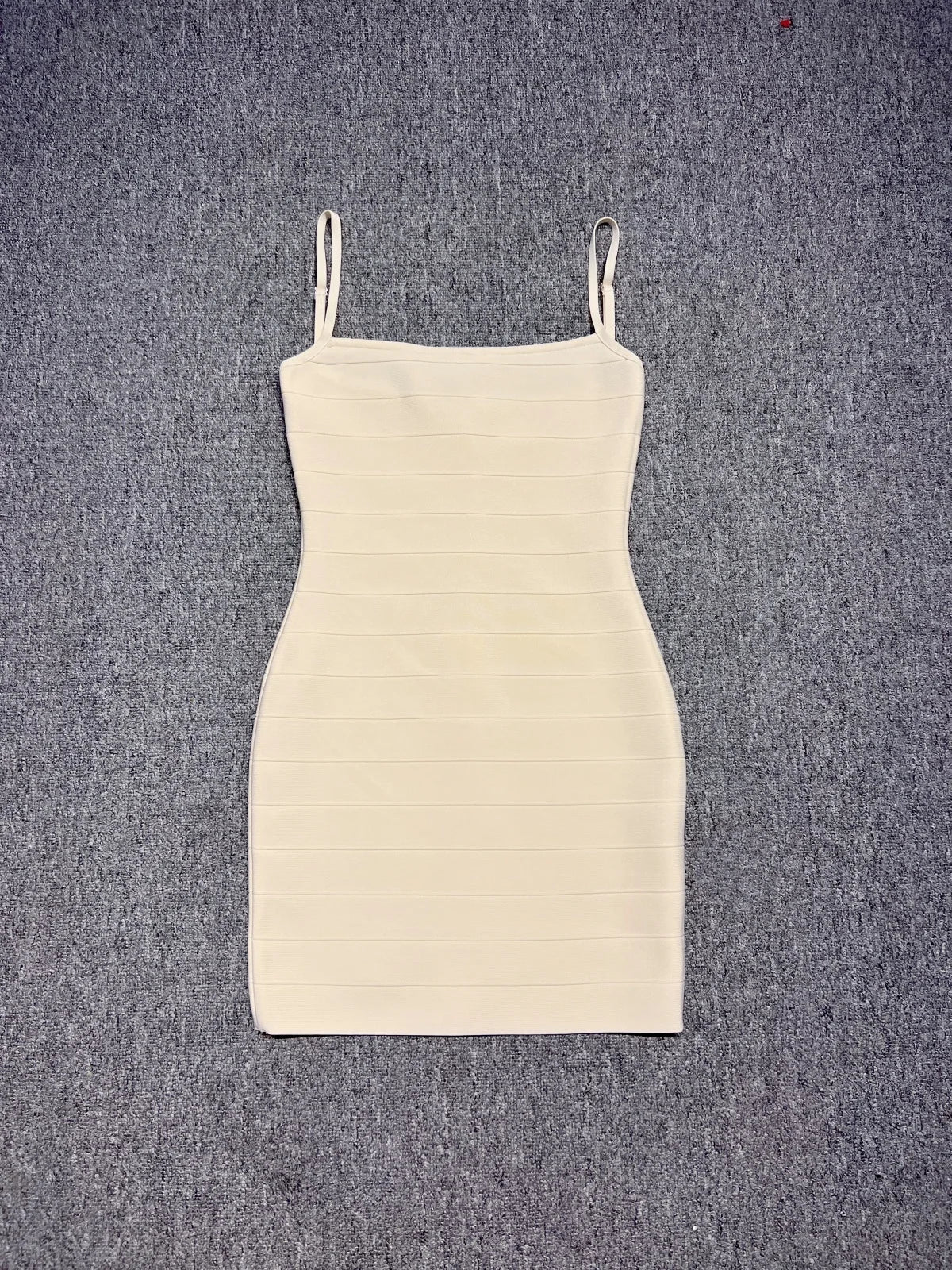 4Colors Women Summer Bandage Dress Spaghetti Strap Slash Neck Stripe Bodycon Mini Short Dress High Street Evening Club Party
