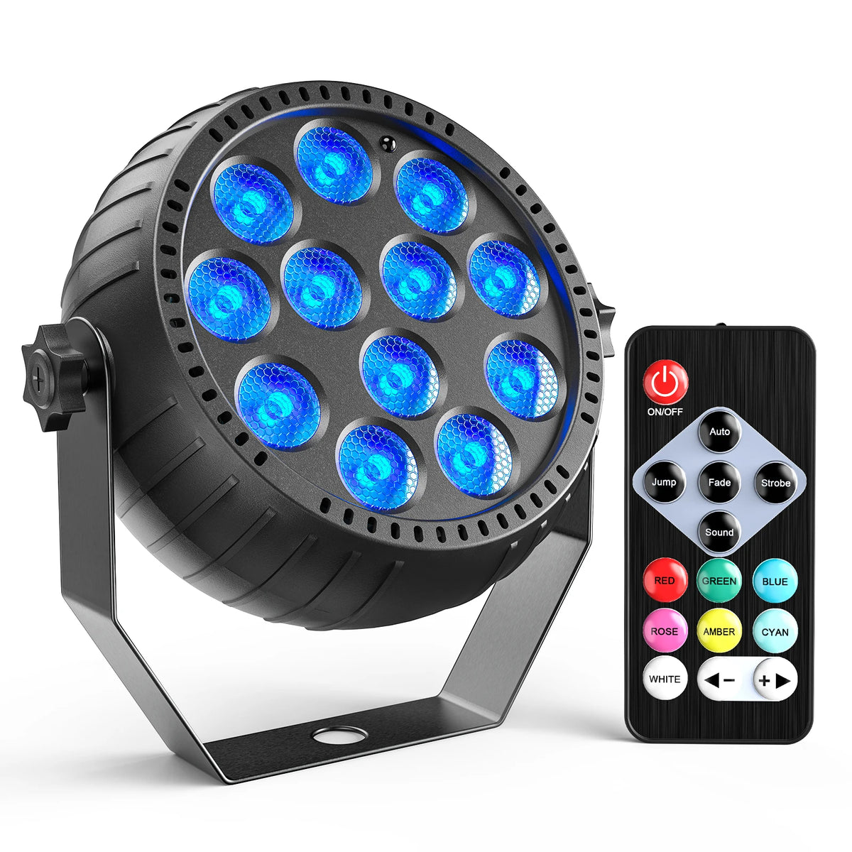 Somspot Mini RGB LED Par Lights Stage Lighting Effect LED Projection Light for DJ Disco Party Holiday Bar Club Wedding Birthday