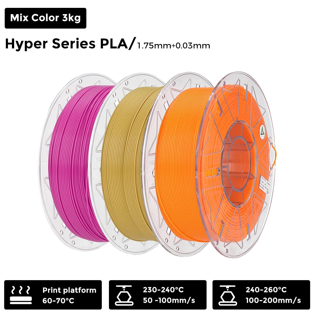 Creality Hyper PLA RFID Filament 1.75mm 1KG High-speed Printing Comes with A Built-in Chip To Recognize Colors for K2 Plus Combo