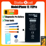 StellarXcell Diagnostic Battery Show Genuine Part No Pop Up Message for iPhone 12mini 13Pro 14Plus 15Promax Battery Replacement