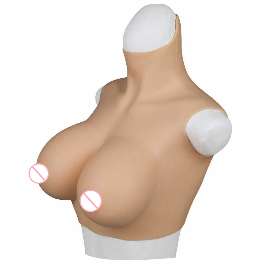 Drag Queen Breast Plate For Crossdresser Silicone Breast Forms Huge Boobs For Transgender Cosplay Shemale Plate