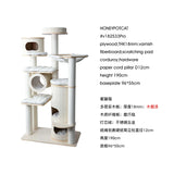 Cat climbing frame nest  tree integrated multi-layer solid wood cat frame cat bucket household large castle