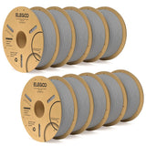 ELEGOO PLA Plus 10kg Filament 1.75mm Black 3D Printing Material Dimensional Accuracy +/- 0.02 mm Fits Most FDM 3D Printers