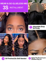 250 Density 40 42 Inch Body Wave Human Hair 13x4 HD Transparent Lace