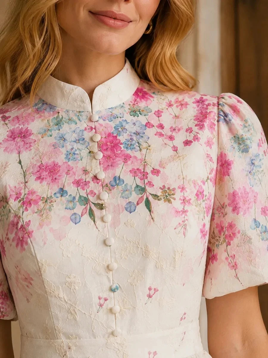 Sequins Bead Patchwork White Tee Round Neck Short Sleeve Casual Top