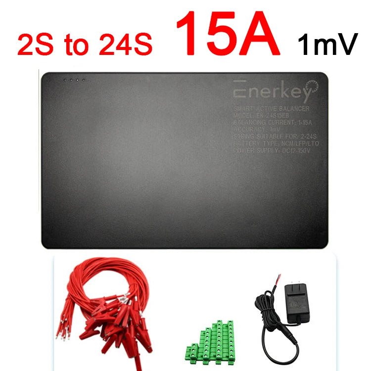 1mv 4A 8A 10A 15A Active Balancer 2S 4S 8S 10S 16S 20S 22S 24S 24V 48V Li-ion Lifepo4 LTO Cell Bluetooth APP Balance Equalizer