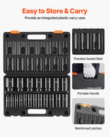 SucceBuy 19 Impact Socket Set 1/2" Impact Sockets Deep Socket 6-Point Sockets 1/2 Inches Drive Socket Impact 3/8 inch 1-1/2 inch
