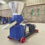 Small portable feed pellets for poultry, chicken, cattle, sheep, and pigs can be shipped and customized quickly