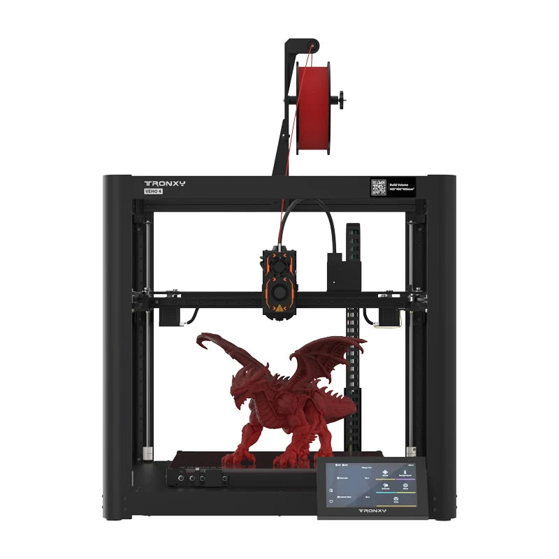 TRONXY VEHO 4 FDM 3D Printer Large Build Size 400x400x400mm 3d Printer diy Kit 600mm/s Fast Speed Full-set Printer impresora 3d
