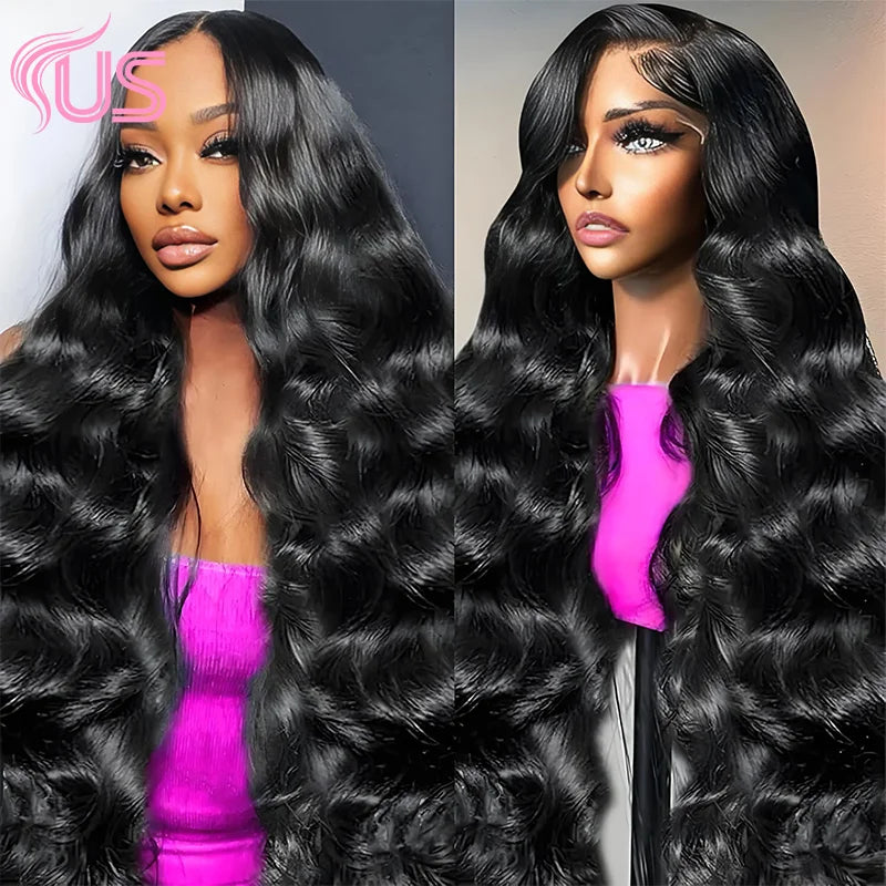 220 Density Body Wave Lace Human Hair Frontal Wig 13x4 13x6 Hd Transparent Lace Wigs For BLack Women Pre Plucked Front Hair Wigs