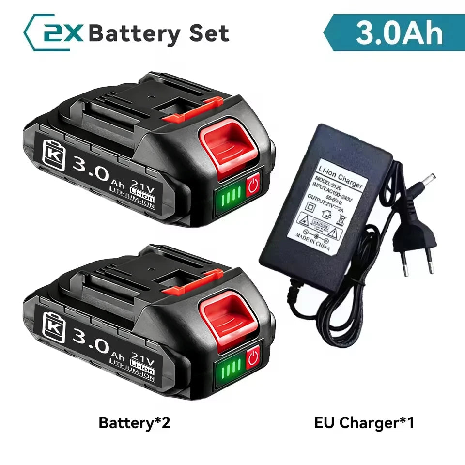 18V 21V MAX 3.0 6.0 9.0Ah Rechargeable Lithium Battery for Makita BL1830 BL1840 BL1850 High Capacity Electric Drill Battery