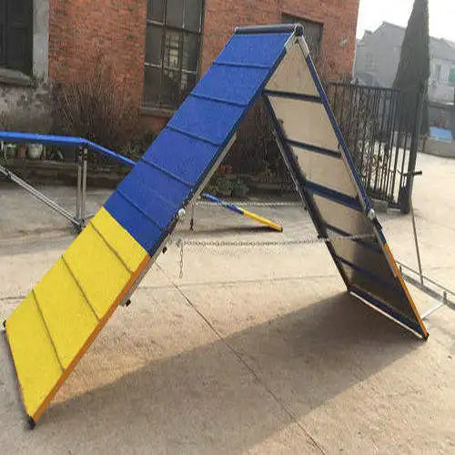 Steel Dog Agility Training Equipment FCI Dog Agility A-Frame Climbing Platform Training Ramp for Obedience and Exercise
