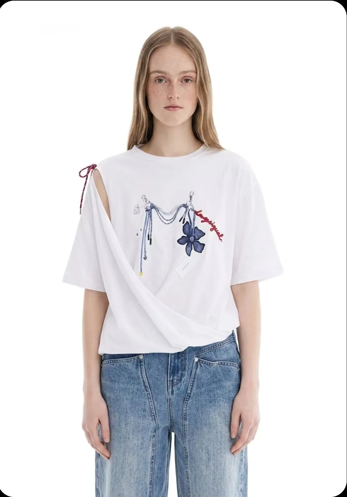 Spain New Fashion Comfortable Stretch Slim, Loose Stripes and Other Short-Sleeved T-Shirts