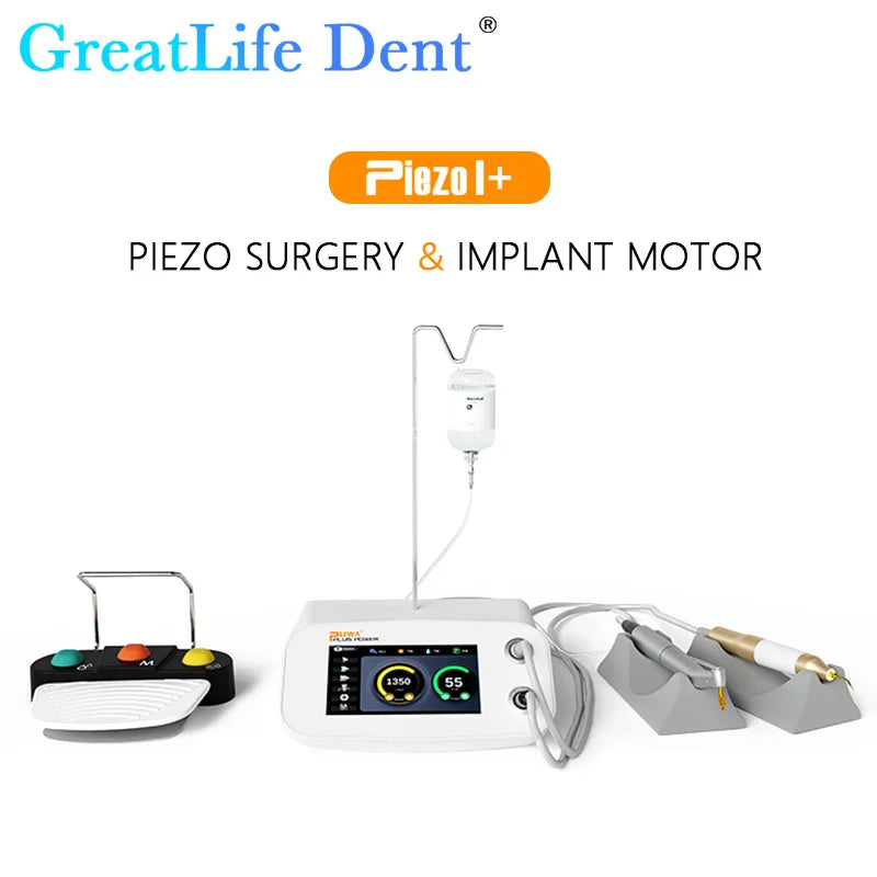 GCC MX EU SA AE Stock Dental Piezo Surgery & Implant Motor 2 in1 SURGIC TOUCH Surgical Drilling Piezosurgery Bone Cutter Device