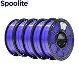 Spoolite 5KG PETG 3D Printer Filament 1.75MM Multi-color High Toughness Eco-Friendly Universal For All FDM 3D Printers Fast Ship