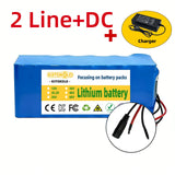 36V 10000mAh 10S4P Lithium Ion Battery Built-in BMS High Capacity Replacement Battery for 500W Electric Scooter E-Bike