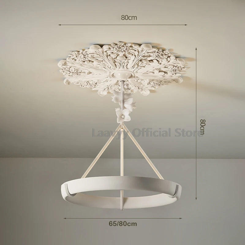 Luxury Living Room Ceiling Chandelier Retro Dining Room Ceiling Lamp French Style Cafe Restaurant Interior Decoration Lights