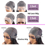 Straight Lace Front Wigs 13X6 Hd Lace Frontal Wig Glueless Wig 13X4 Human Hair 30 36 Inch Brazilian 4X4 5X5 Pre Cut Closure Wigs