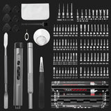 138 In 1 Electric Professional Screwdriver Set Cordless Multifunctional iPhone & Glasses Repair Tool Magnetic Bit Household Kit