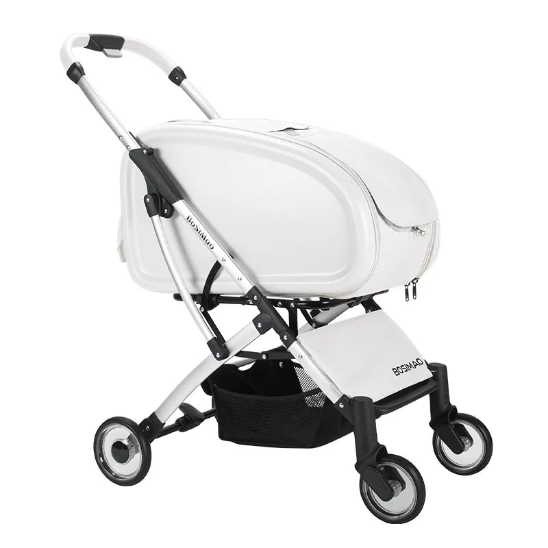 Luxury Pet Stroller Dogs 4 Wheels Foldable Detachable Cat Stroller Outdoor Walking Small Medium Puppy Strollers Portable Cheap