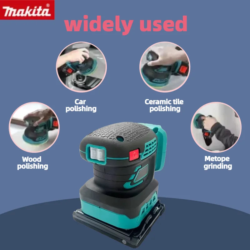 Makita Cordless Sander Lithium Sandpaper Machine Handheld Sanding Flat Polishing Machine For Makita 18V Battery