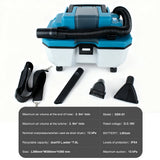 Portable Brushless Vacuum Cleaner Household Cordless Wet&Dry Vacuum Cleaner 18V Lithium Battery Dust Extractor for Makita