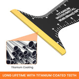 20 Pcs Oscillating Saw Blades Bi-metal Titanium Coated Multitool Blades Sharp Fast Cutting Tool Saw Blade for Wood Plastic Metal