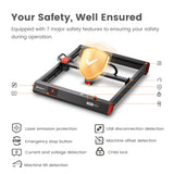 AlgoLaser Alpha MK2 20W Touch Screen 400X850MM Big Laser Engraving And Cutting Machine Cnc Desktop Handwriting Woodworking Tools