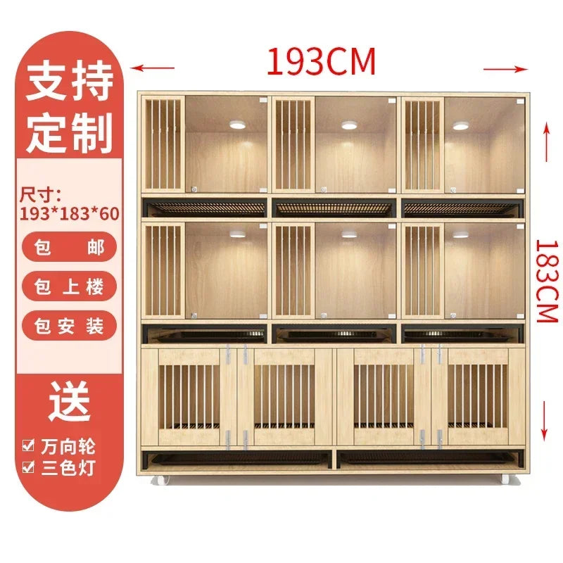 Cat Cage Cat Villa Cat Nest Cattery Pet Display Cabinet Delivery Room Pet Shop