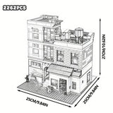 Creative Expert Brick Bank Street View Building Blocks Tudor Corner Assembly Downtown Diner Assembly Square Model Sets Toys Gift For Adults Room Decor 10251