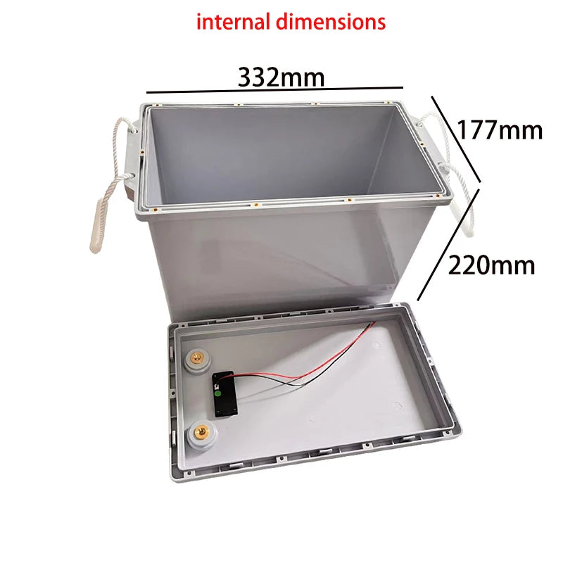 280Ah 320Ah 90Ah 105Ah Box Lifepo4 Battery Storage Boxes Screw type12V Solar Cells Case RV Yacht Battery Storage Plastic Case