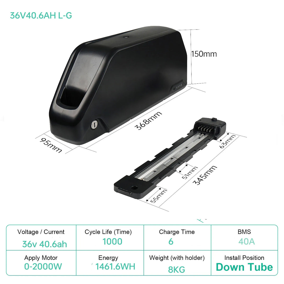 48V 30AH Electric Bike Battery 21700 Cells 60V 52V 48V Bikes Downtube Polly L-G 72V 15AH Scooter E-Bike Battery Pack for 0-2000W