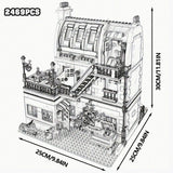 Creative Expert Brick Bank Street View Building Blocks Tudor Corner Assembly Downtown Diner Assembly Square Model Sets Toys Gift For Adults Room Decor 10251