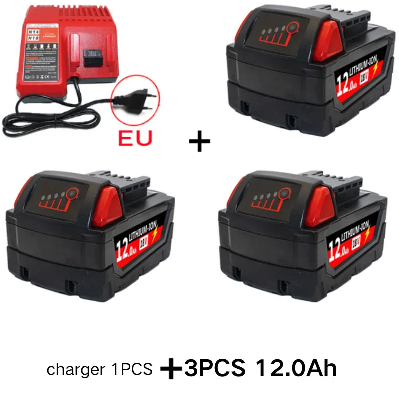 9.0Ah/12.0Ah/6.0A M18 18V Replacement For Milwaukee M18B5 XC Li-ion battery Charger, BR, 48-11-1815 2604-20 48-11-1850 charger