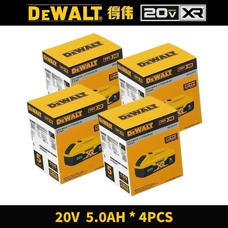 100% Genuine Dewalt 20V Battery, 2AH 5AH 6AH Rechargeable Lithium Ion Battery, Dewalt DCB200 Power Tool Replacement Battery