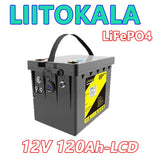 LiitoKala 12V 300Ah 200Ah LiFePO4 Battery 100Ah 120Ah 150Ah Campers Waterproof Golf Cart Battery Off-Road Off-grid Solar Energy