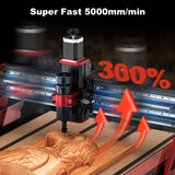 Twotrees 500W CNC Router TTC6050 CNC Engraver DIY Woodwork 600x500mm Laser Engraving Machine For Wood PVC PCB Glass DMF Metal
