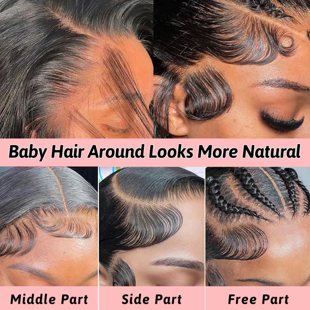30 42Inch 13x4 13x6 HD Transparent Bone Straight Lace Front Wigs 250 Density 360 Full Lace Brazilian Human Hair Wigs For Women