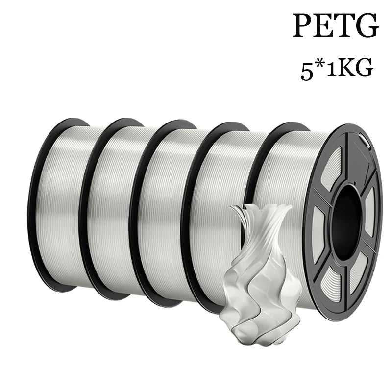 TECBEARS PETG 3D Printer Filament 5KG 1.75mm petg Multi color combination set FDM 3D Printer Materials DIY Gift From US UK DE