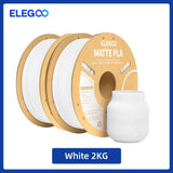 ELEGOO Matte Filament PLA 1KG for FDM 3D Printer PLA Elegoo 3D Printer Filament Dimensional Accuracy +/- 0.02mm