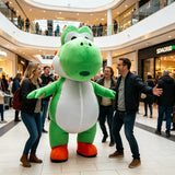 2.2M Green Dinosaur Inflatable Costume Mascot Parade Adult Character Cosplay Animal Birthday Halloween Party Event Plush Set