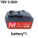 18V 3.0Ah 6.0Ah 9.0Ah Battery for Metabo Cordless Power Tool Replace for Metabo 18V 625592000 625591000 Backup Batteries