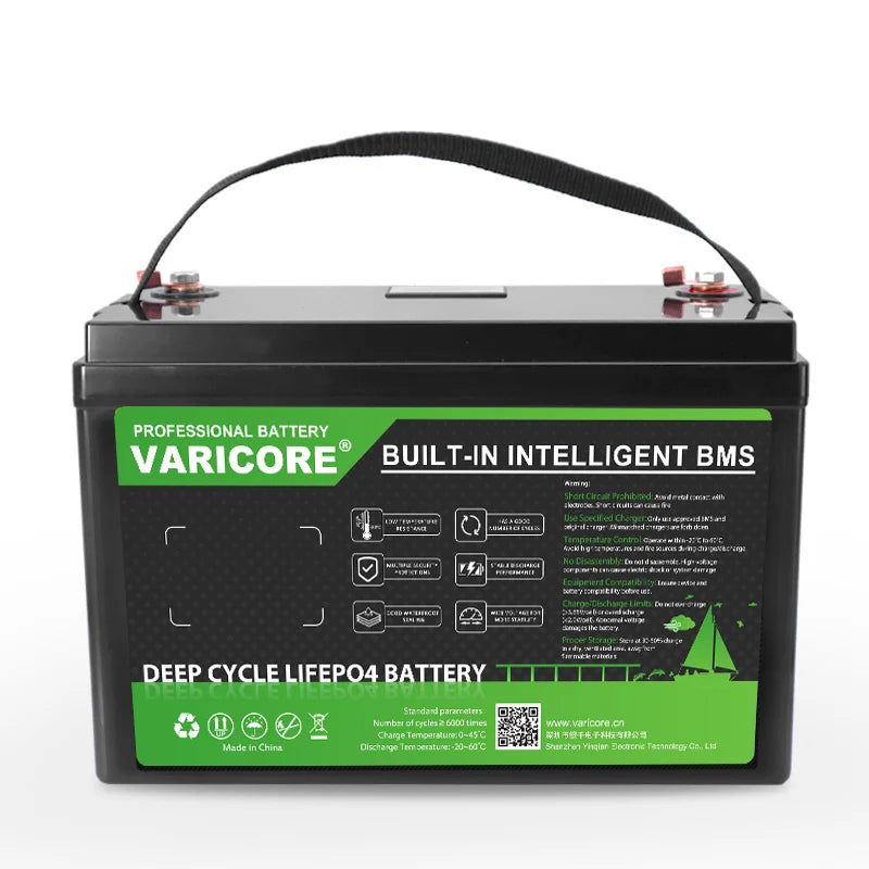 VariCore 24V 100Ah 60Ah LiFePO4 Battery 8-series Lithium Iron Phosphate for Boat Golf Cart Car Lighter Batteries 29.2V Duty-free