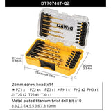 DEWALT 24PCS Flextorq Drill Driver Bit Set and Metal Twist Drill Bit Power Tools Accessories DT70748T-QZ