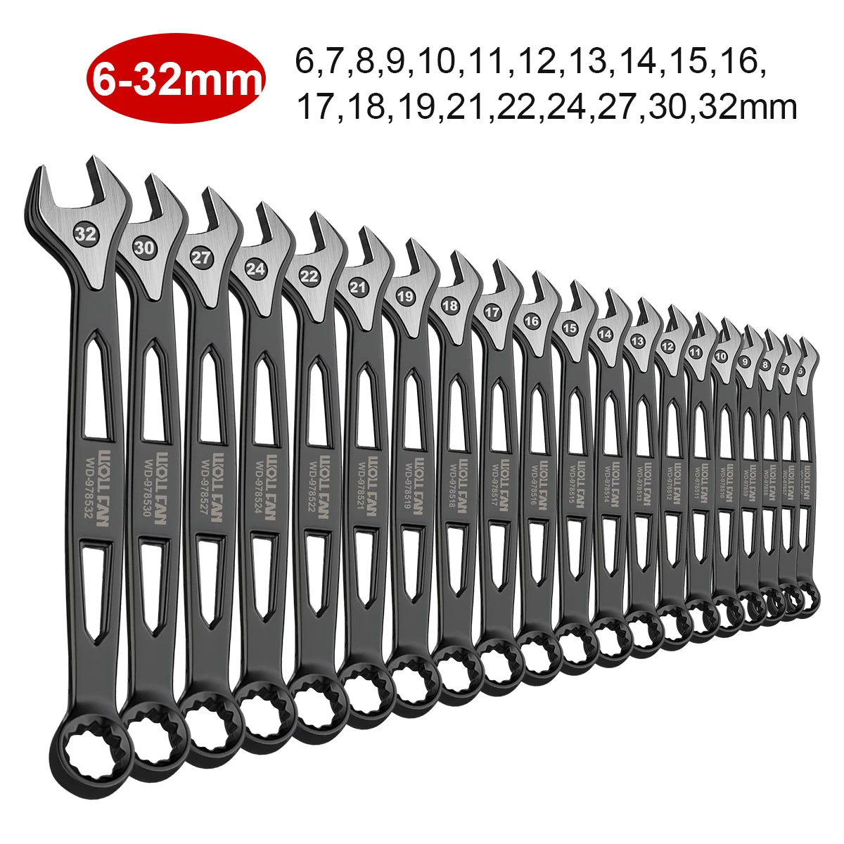 1 Set Ratcheting Wrench Set,Combination Ended Spanner kits, Chrome Vanadium Steel Hand Tools Socket Key Ratchet Wrench set