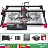 Algolaser DKMK2 10W Powerful Woodworking Laser Cutter Engraver Metal/Wood/Acrylic/Glass CNC Laser Cutting Engraving Machine