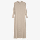 AS 2025 summer woman dress comfortable ribbing maxi button dress lady clothes